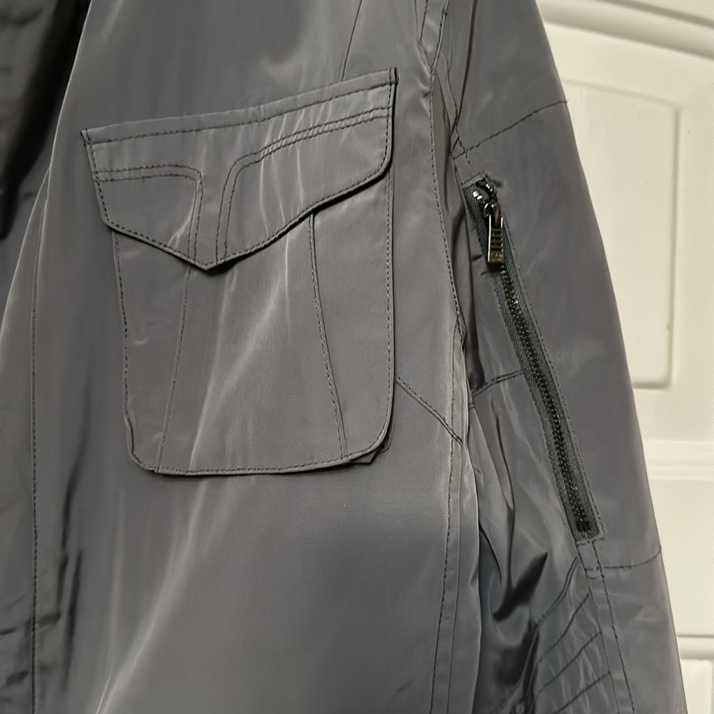 Calvin Klein Gray Field Jacket Medium - image 3